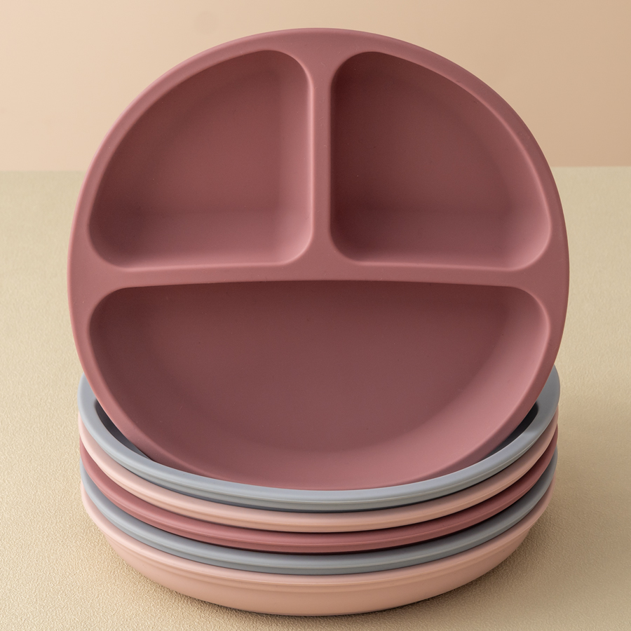 Baby Food Utensils - 1PCS Baby Sucker ซิลิโคนรับประทานอาหารแผ่น BPA ฟรีเด็กจานดูด