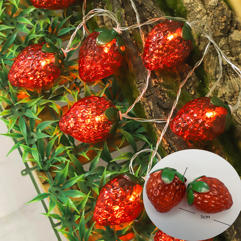 Baby Food Fruits - ผลไม้สตรอเบอร์รี่ธีม 1.5m 10LED Fairy String Light