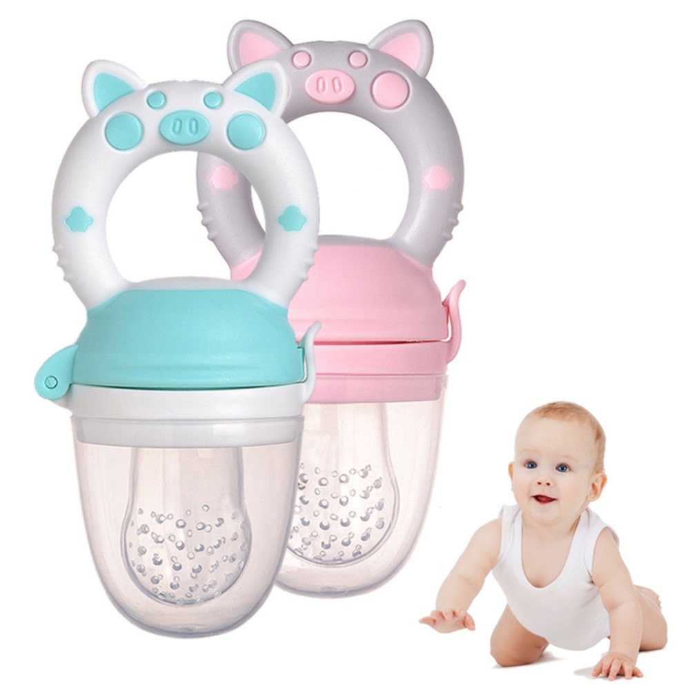 Baby Food Bites - จุกนมซิลิโคนสำหรับป้อนอาหารสดสำหรับเด็กทารก เด็กชาย เด็กหญิง จุกนมผลไม้ ปลอดภัยสำหรับเด็กทารก อุปกรณ์สำหรับเด็กทารก