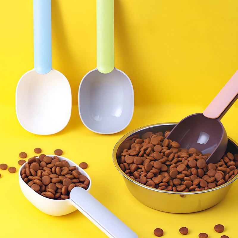 Self Feed Spoon - ช้อนตักอาหารสุนัขอเนกประสงค์ พร้อมคลิปปิดผนึก ช้อนตวงอาหารแมวพลาสติกเกรดพรีเมียม