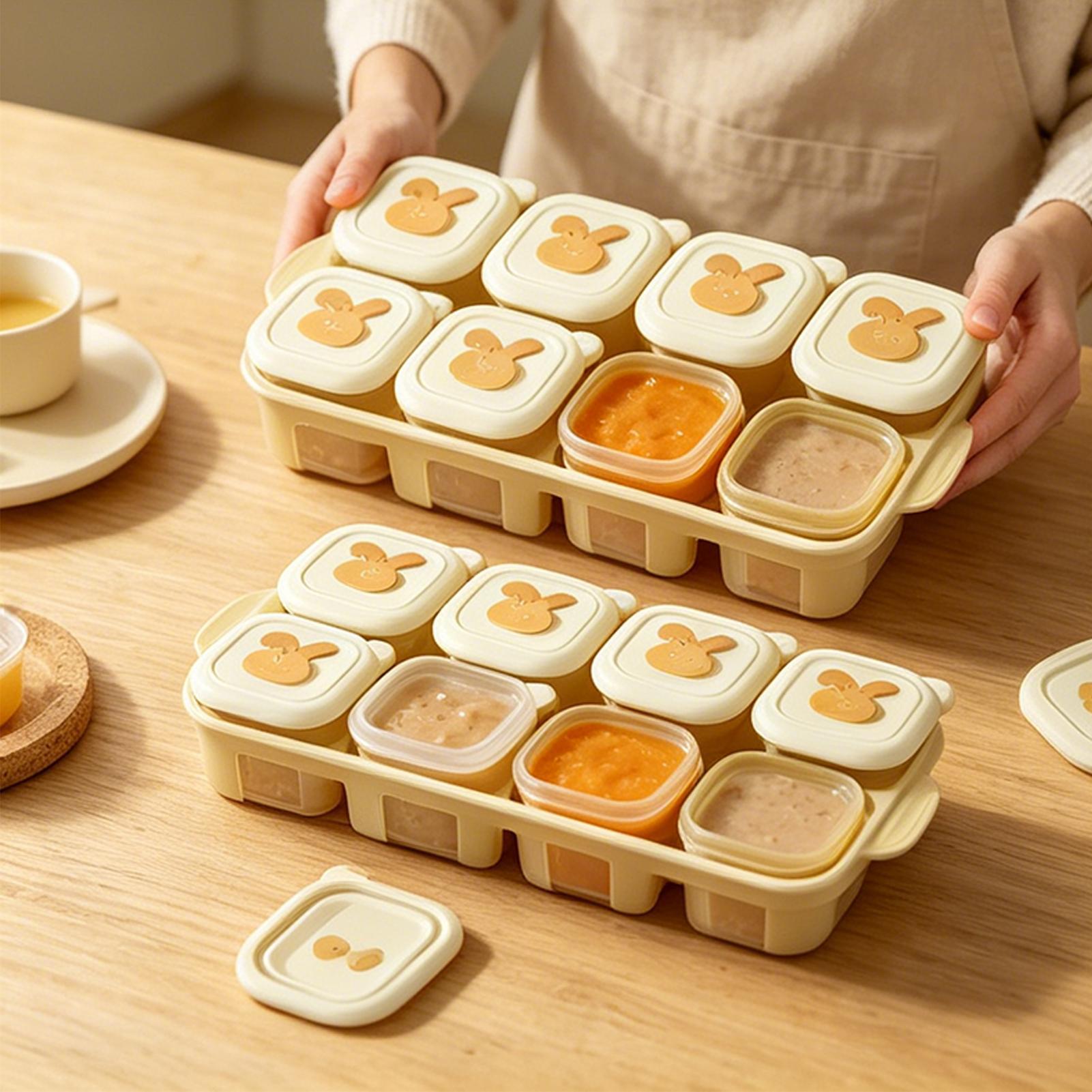 ถาดแช่อาหารทรงลูกบาศก์ ภาชนะใส - Baby Food Home บทวิจารณ์และราคา
