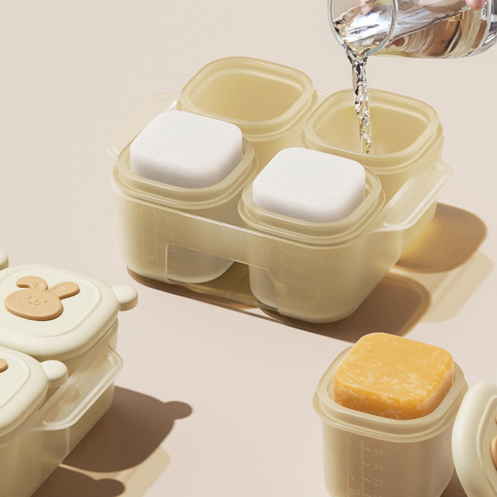 ถาดแช่อาหารทรงลูกบาศก์ ภาชนะใส - Baby Food Home บทวิจารณ์และราคา