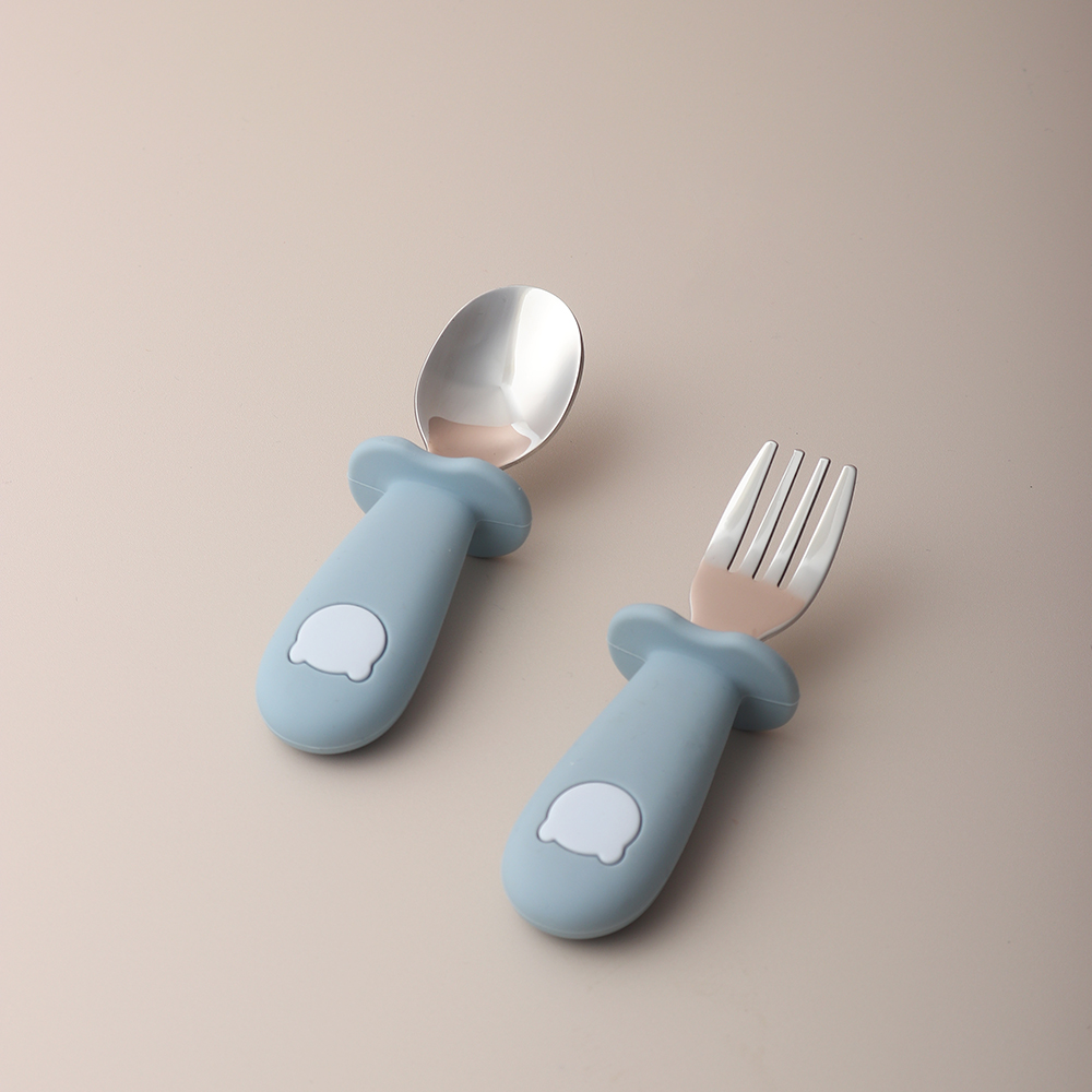 ช้อนและส้อมซิลิโคนรูปแพนด้าสำห - Baby Food Utensils บทวิจารณ์และราคา