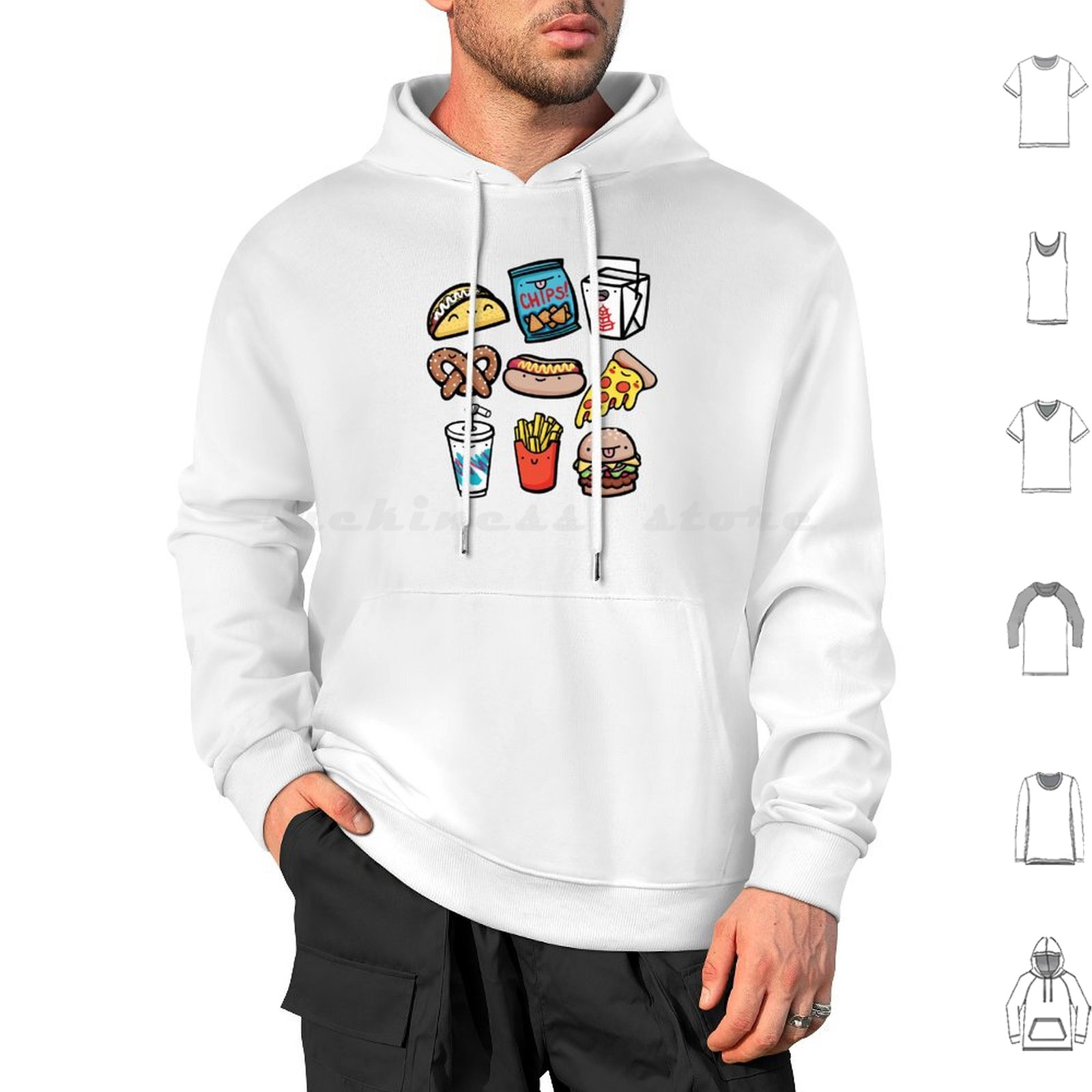 เสื้อฮู้ดเด็กแบบชิ้นเดียว ผ้าฝ - Baby Food Vector บทวิจารณ์และราคา