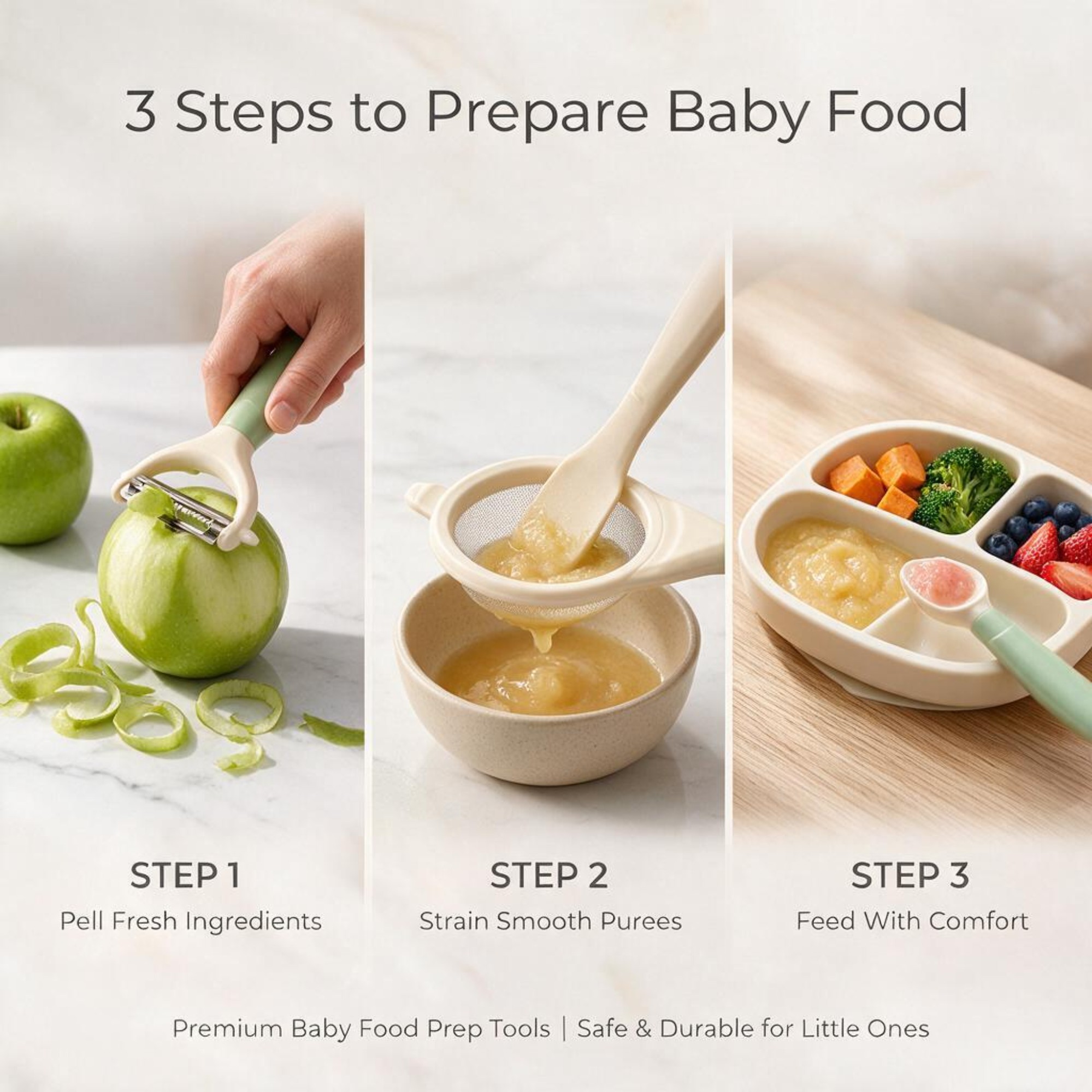ชุดอุปกรณ์เตรียมอาหารสำหรับเด็ - Baby Food Strainer บทวิจารณ์และราคา