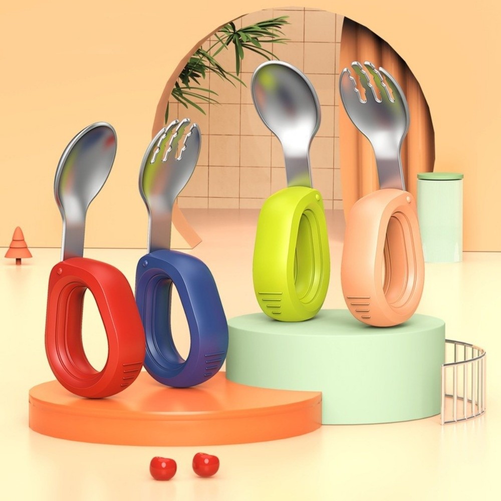 ชุดช้อนซิลิโคนสำหรับเด็ก ด้ามจ - Self Feed Spoon บทวิจารณ์และราคา
