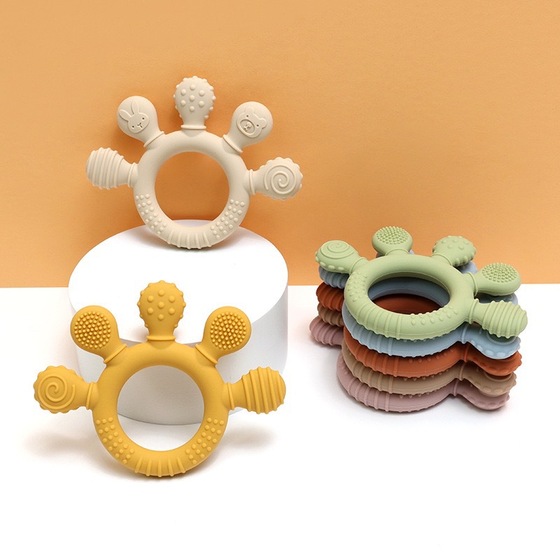 เด็กปาล์มซิลิโคนยาสีฟันสร้อยข้ - Baby Food Bites บทวิจารณ์และราคา