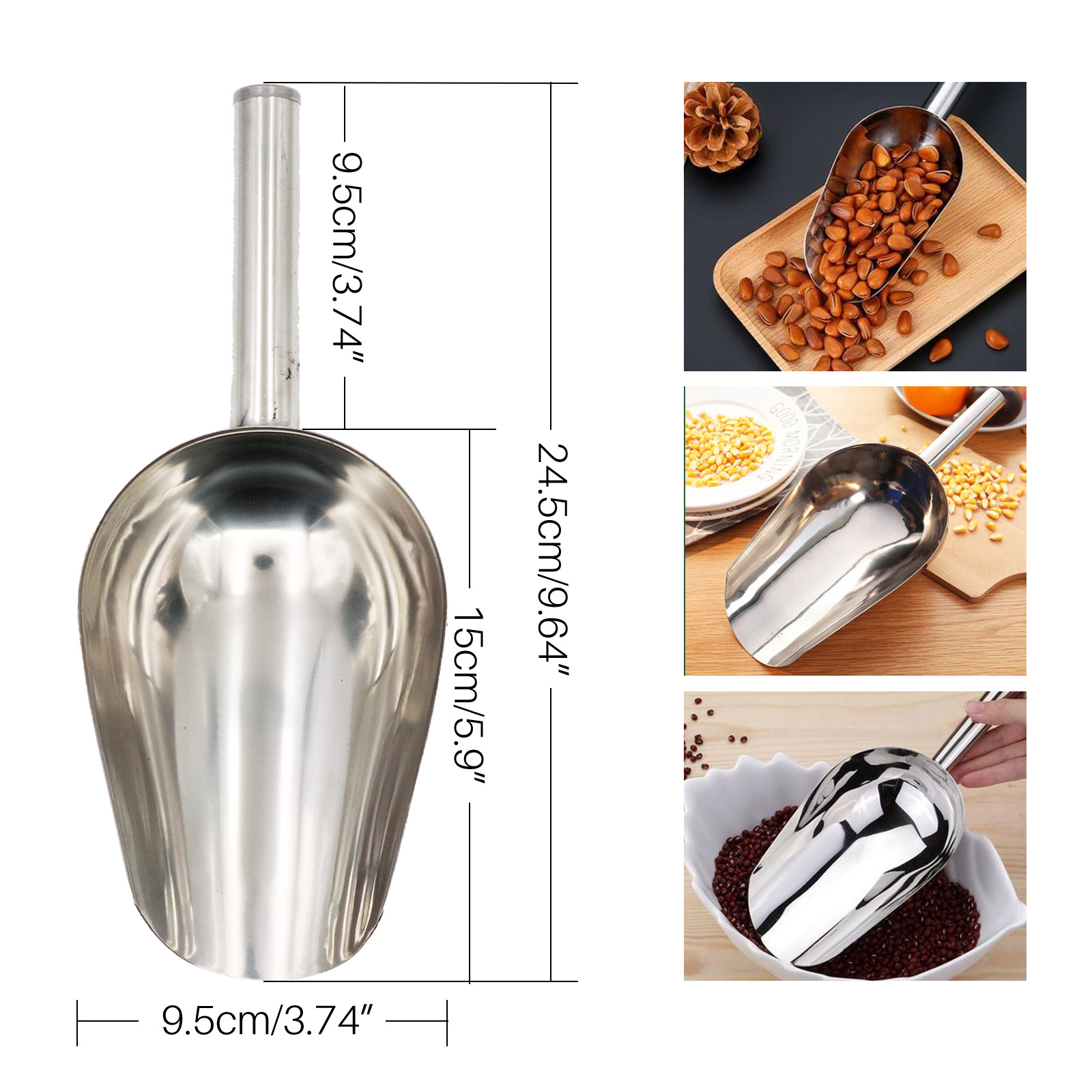 อาหารสัตว์เลี้ยงพลั่วสแตนเลสสุ - Self Feed Spoon บทวิจารณ์และราคา