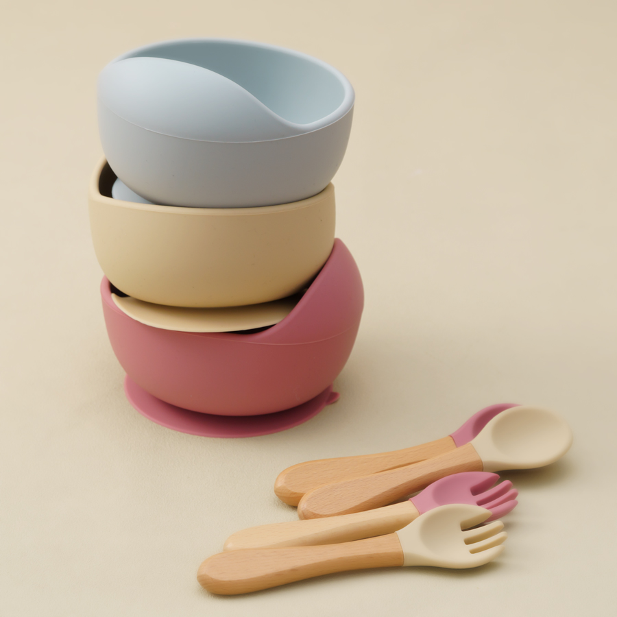 Mamaplan 3 ชิ้นเด็กซิลิโคนชุดใ - Baby Food Utensils บทวิจารณ์และราคา