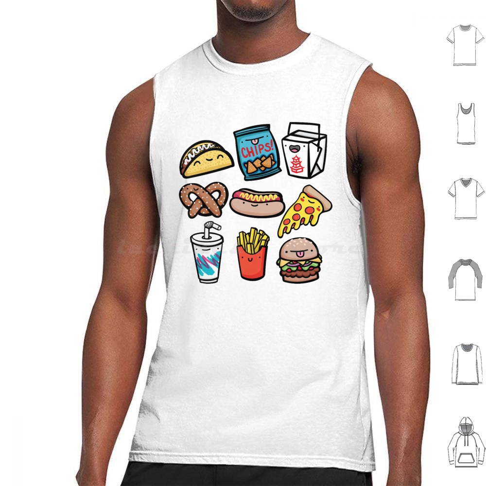 เสื้อกล้ามเด็กแบบชิ้นเดียว ลาย - Baby Food Vector บทวิจารณ์และราคา