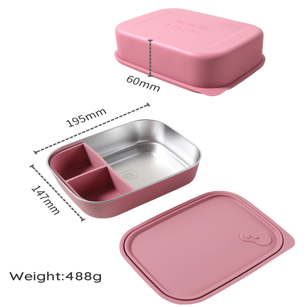 กล่องอาหารกลางวันเด็กซิลิโคนขน - Baby Food Utensils บทวิจารณ์และราคา
