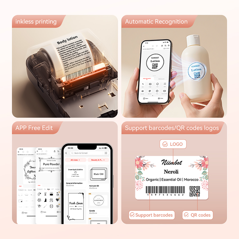 เครื่องพิมพ์ฉลากเครื่องสำอางพก - Baby Food Label บทวิจารณ์และราคา
