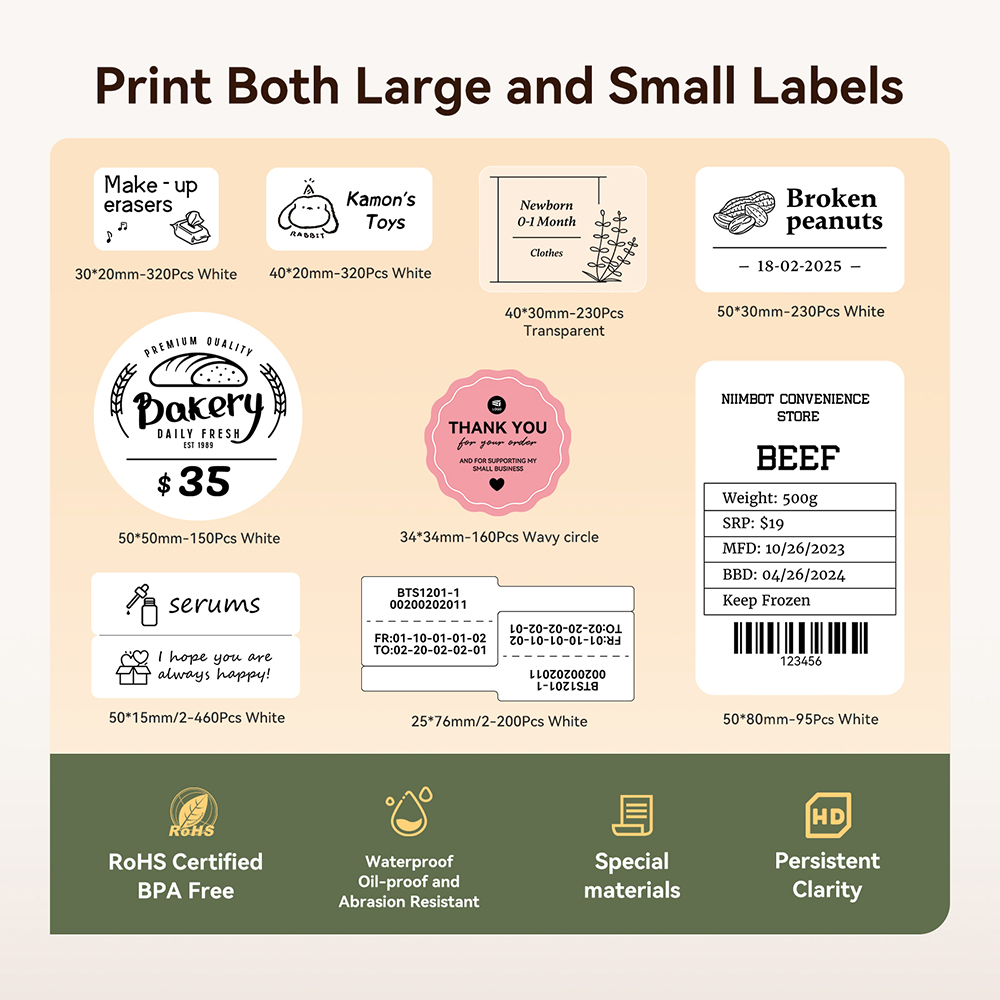 NIIMBOT B21/B1 เครื่องพิมพ์ควา - Baby Food Label บทวิจารณ์และราคา