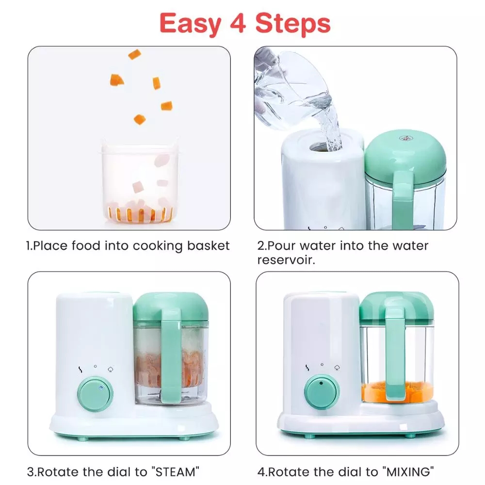 เครื่องปั่นอาหารให้อาหารเด็กทา - Baby Food Maker And Steamer บทวิจารณ์และราคา