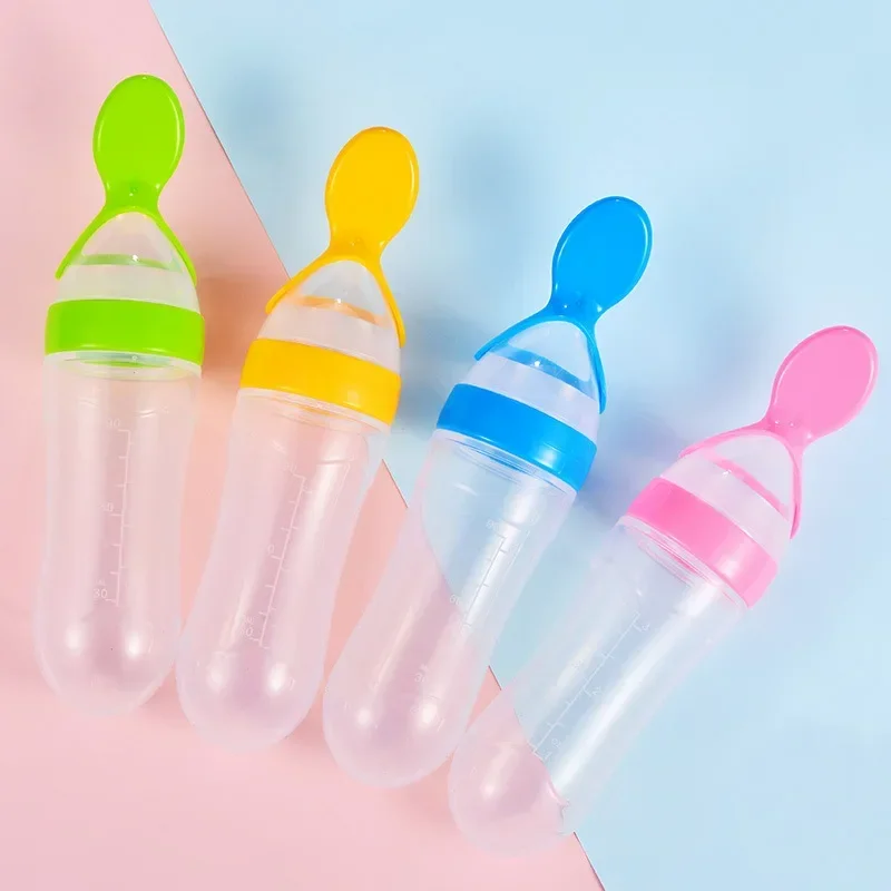 ปลอดภัยขวดนมเด็กช้อนนมขวดเด็ก  - Baby Food Utensils บทวิจารณ์และราคา