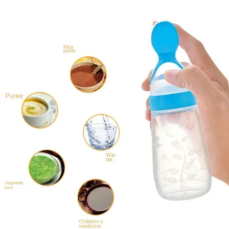 ปลอดภัยขวดนมเด็กช้อนนมขวดเด็ก  - Baby Food Utensils บทวิจารณ์และราคา