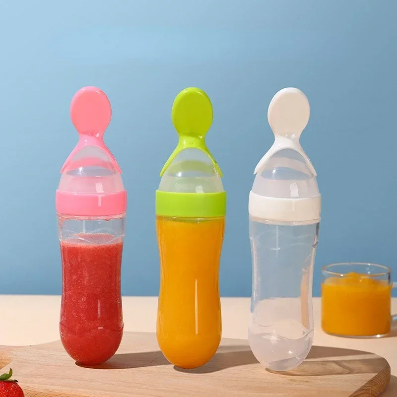 ปลอดภัยขวดนมเด็กช้อนนมขวดเด็ก  - Baby Food Utensils บทวิจารณ์และราคา