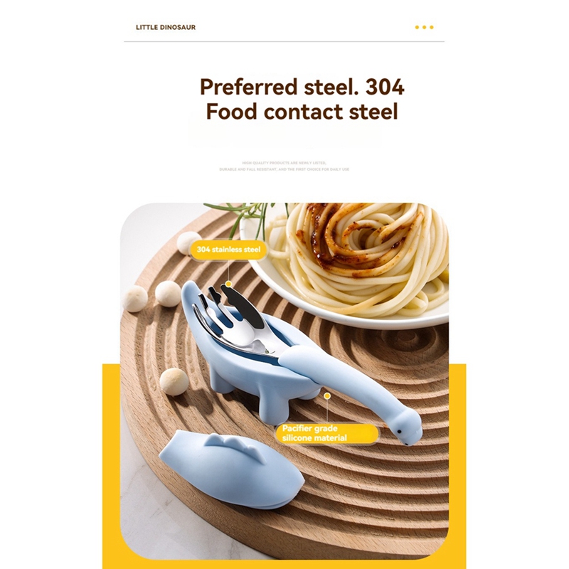 ช้อนป้อนอาหารเด็กรูปไดโนเสาร์  - Baby Food Utensils บทวิจารณ์และราคา
