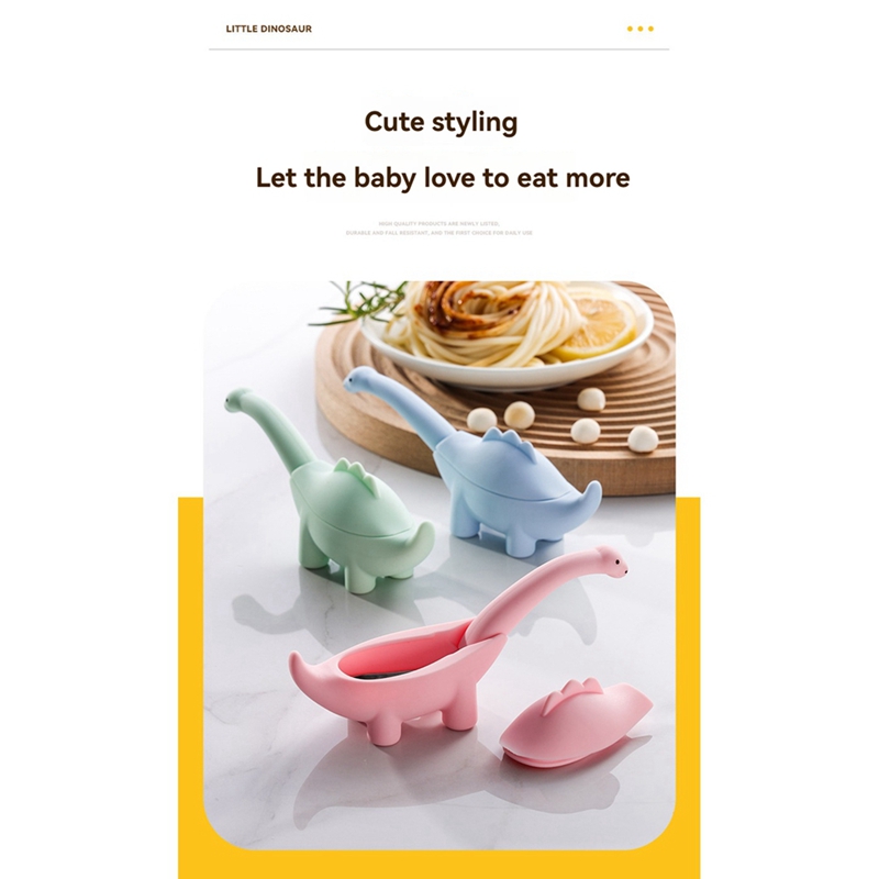ช้อนป้อนอาหารเด็กรูปไดโนเสาร์  - Baby Food Utensils บทวิจารณ์และราคา