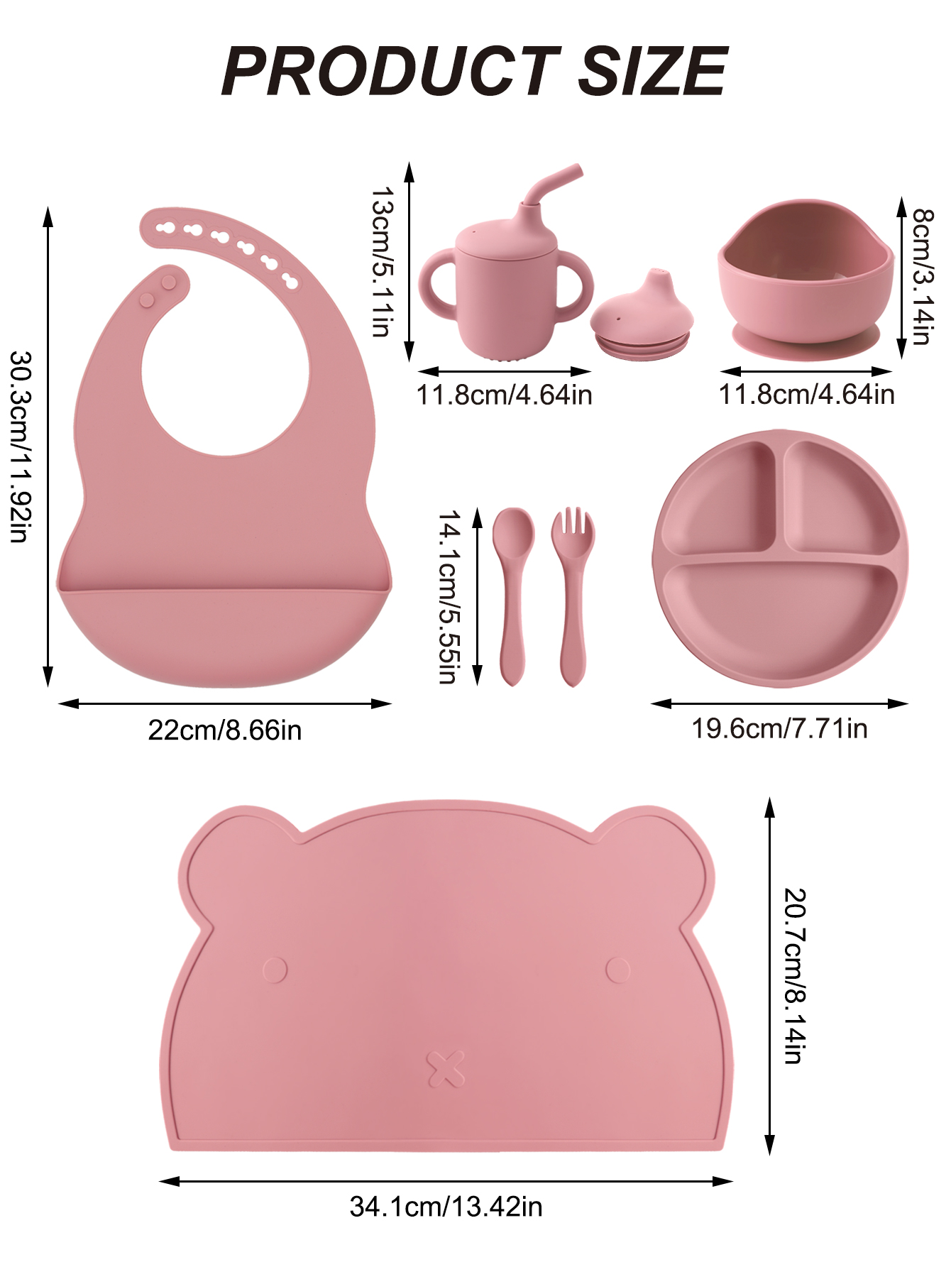 7PCS ซิลิโคนชุดให้อาหารเด็กแบ่ - Self Feed Spoon บทวิจารณ์และราคา